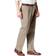 Dockers Signature Lux Cotton Classic Fit Pleated Creased Stretch Khaki Pants - Timber Wolf