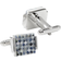 Cufflinks Inc Floating Checkered Cufflinks - Silver/Mother of Pearl