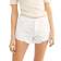 Free People Loving Good Vibrations Cotton Frayed Denim Shorts - Spring White