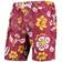 Wes & Willy Arizona State Sun Devils Floral Volley Swim Trunks - Maroon