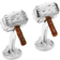 Cufflinks Inc 3D Thor Hammer Cufflinks - Silver/Brown