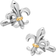 Cufflinks Inc Two-Tone Fleur De Lis Cufflinks - Silver/Gold