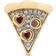 Kate Spade Pizza My Heart Stud Earrings - Gold/Transparent/Red