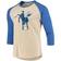 Majestic Threads Indianapolis Colts Gridiron Classics Raglan 3/4-Sleeve T-shirt - Cream