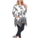 White Mark Paisley Scoop Neck Tunic Top Plus size - White