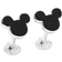 Cufflinks Inc Mickey Mouse Cufflinks - Silver/Onyx