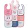 Hudson Drooler Bibs Girl Fox 10-pack