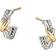 David Yurman Petite X Mini Hoop Earrings - Gold/Silver