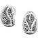 John Hardy Carved Chain Buddha Belly Earring - Silver/Black