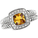 David Yurman Petite Albion Ring - Silver/Diamonds/Citrine