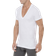 2(X)IST Essential Cotton Slim Fit Deep V Neck T-shirt 3-pack - White