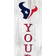 Fan Creations Houston Texans Personalized Welcome Leaner Sign