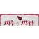 Fan Creations Arizona Cardinals Personalized Mr. & Mrs. Script Sign