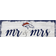 Fan Creations Denver Broncos Personalized Mr. & Mrs. Script Sign