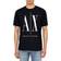 Armani Icon Logo Cotton Graphic T-shirt - Navy