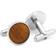 Cufflinks Inc Wood Cufflinks - Silver/Brown