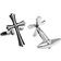 Cufflinks Inc Cross Cufflinks - Silver/Black