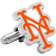 Cufflinks Inc New York Mets Cufflinks - Silver/Orange/White