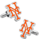 Cufflinks Inc New York Mets Cufflinks - Silver/Orange/White