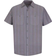 Red Kap Men's Industrial Short Sleeve Stripe Work Shirt - Grey