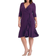 Kiyonna Whimsy Wrap Dress - Plum