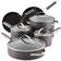 Ayesha Curry Hard Anodized Collection Cookware Set with lid 10 Parts