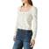 Lucky Brand Pointelle Cardigan Top - White Multi