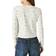 Lucky Brand Pointelle Cardigan Top - White Multi