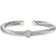 David Yurman Cable Classic Center Station Bracelet - Silver/Diamonds