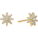 David Yurman Petite Starburst Stud Earrings - Gold/Diamond