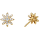 David Yurman Petite Starburst Stud Earrings - Gold/Diamond