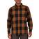 Smith's Workwear Men's Buffalo Pocket Flannel Button-Up Shirt - Copper/Black