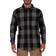 Smith's Workwear Men's Buffalo Pocket Flannel Button-Up Shirt - Grey/Black