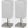 Simple Designs Petite with USB 2-pack Table Lamp 36.2cm 2pcs