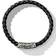 David Yurman Chevron Woven Rubber Bracelet - Silver/Black