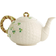 Belleek Pottery Shamrock Teapot 1.035L