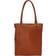 Piel Leather Vertical Laptop Tote - Saddle