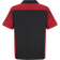 Red Kap Short Sleeve Two Tone Crew Shirt - Black/Red