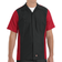 Red Kap Short Sleeve Two Tone Crew Shirt - Black/Red