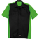 Red Kap Short Sleeve Two Tone Crew Shirt - Black/Lime