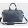 Royce Executive Leather Duffel Bag - Navy Blue