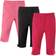 Hudson Infant Leggings with Knotted Ankle Bows 3-Pack - Pink/Black (10151210)