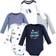 Hudson Baby Cotton Long-Sleeve Bodysuits, 5-pack - Space (10118692)