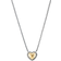 David Yurman Cable Cookie Classic Heart Necklace - Silver/Gold