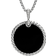 David Yurman Elements Disc Pendant - Silver/White/Onyx/Agate/Diamonds