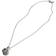 John Hardy Bamboo Silver Round Pendant with Black Sapphire on Chain Necklace