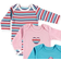 Hudson Birdie LS Bodysuits 3-Pack - Pink ( 10155025)
