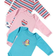 Hudson Birdie LS Bodysuits 3-Pack - Pink ( 10155025)