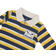 Hudson Rowing LS Striped Polo Shirt - Navy/Yellow Stripe