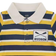 Hudson Rowing LS Striped Polo Shirt - Navy/Yellow Stripe